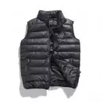 gilets sans manche ea7 emporio armani ea7 logo matelasse duvet cotton gilet noir